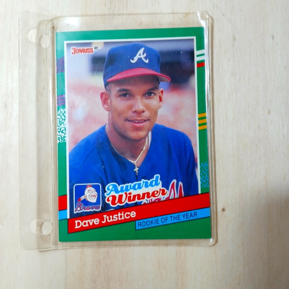 Dave Justice ROTY Error Card